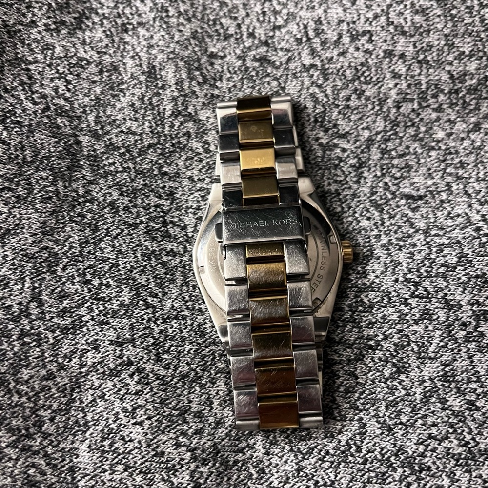 Michael Kors MK5893 Blue Lapis Dial Channing Two-tone Stainless Steel Watch - Picture 4 of 7